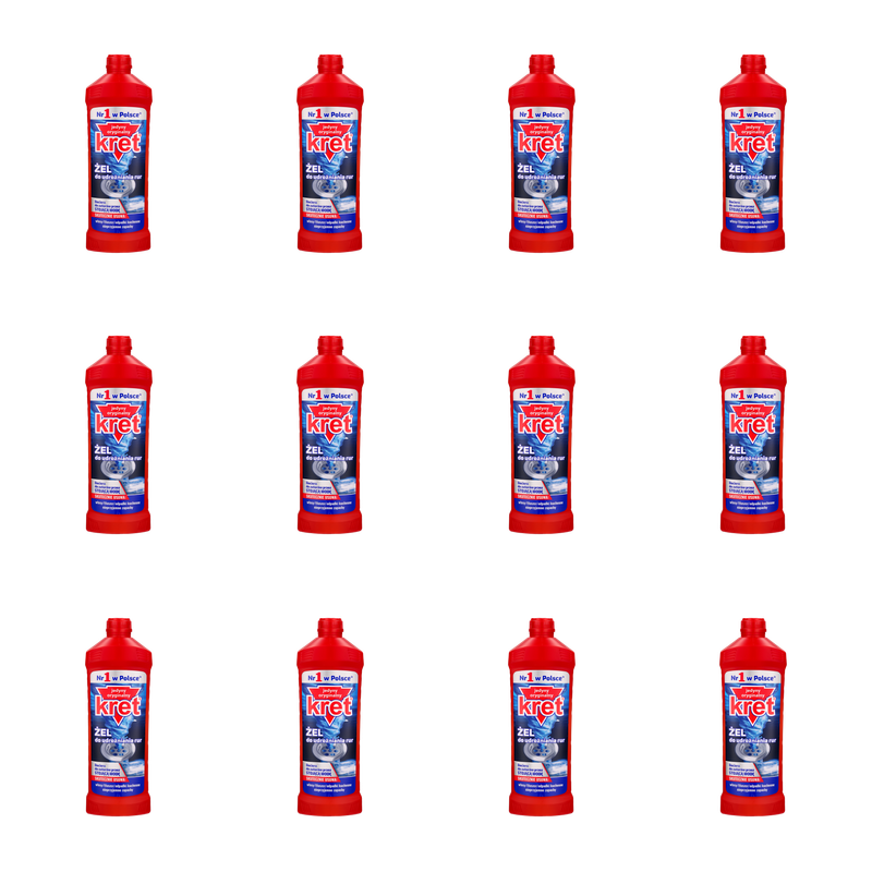 Kret Żel do udrożniania rur 1kg X12